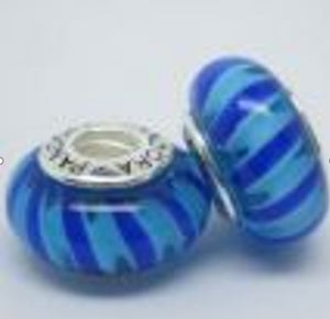 Murano Glass European Style Glass Beads Charms - Fits most Bracelets