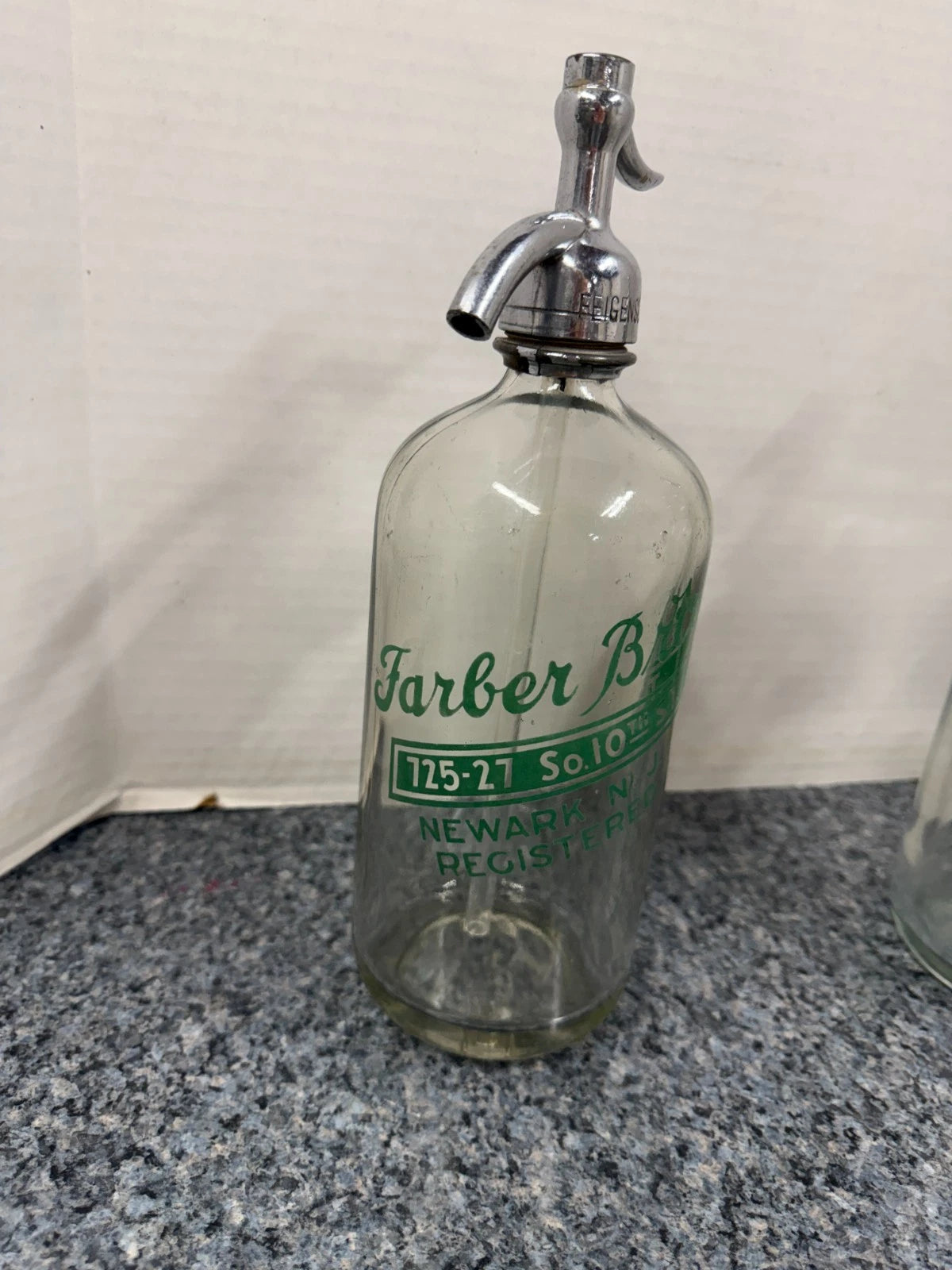 2 Seltzer Bottles - Babalya Beverages and Faber Bros