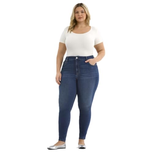 Terra & Sky Women's Plus Size Skinny High Rise Jeans, Sizes 16W-26W
