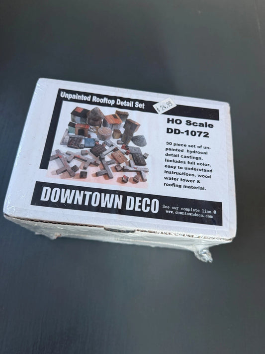 Downtown Deco HO Scale DD-1072 40 Piece Unpainted Hydrocal Castings - SEALED