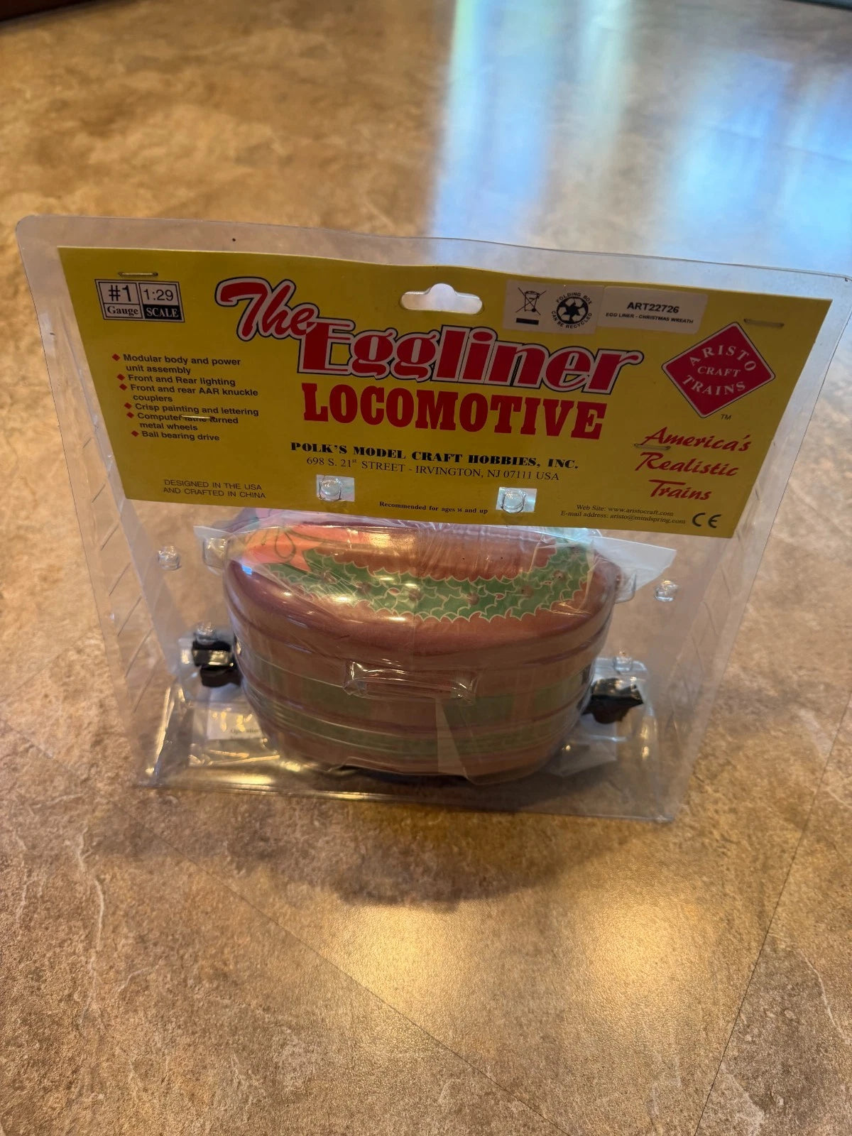Aristo Craft Trains | G Scale | The Eggliner Christmas Locomotive - BNIB Sealed