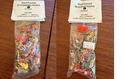 JMD Plastics HO Scale - (50) Standing People and (50) Seated People 100 PC BNIB