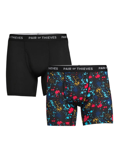 Pair of Thieves Men's SuperFit Boxer Briefs, 2-Pack, XS-3XL