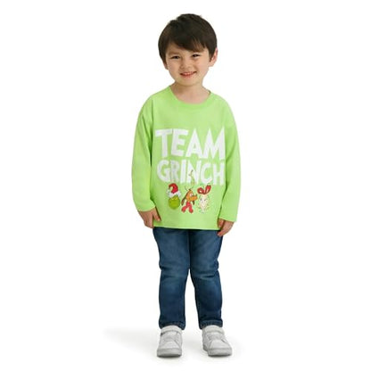 The Grinch Dr. Seuss Christmas Toddler Unisex Long Sleeve T-Shirt, Sizes 12M-5T