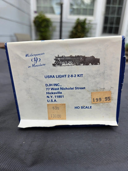Vintage DJH HO Scale USRA Light 2-8-2 Kit Brass/Metal Kit #13010