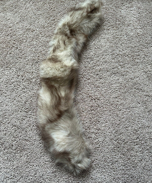 Womens Fox Collar Neck Wrap Shawl Fur - EUC