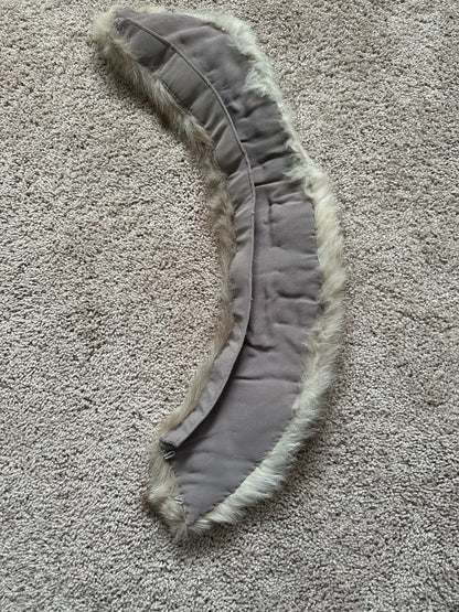 Womens Fox Collar Neck Wrap Shawl Fur - EUC