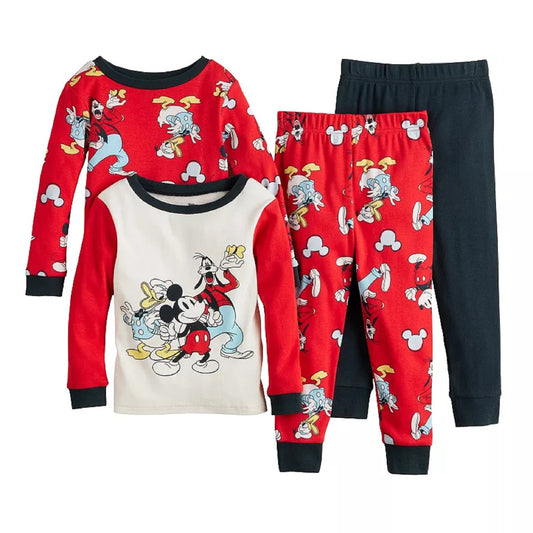Mickey Mouse Baby Boy 4-pc. "Thumbs Up Friends" Pajama Set, 24M
