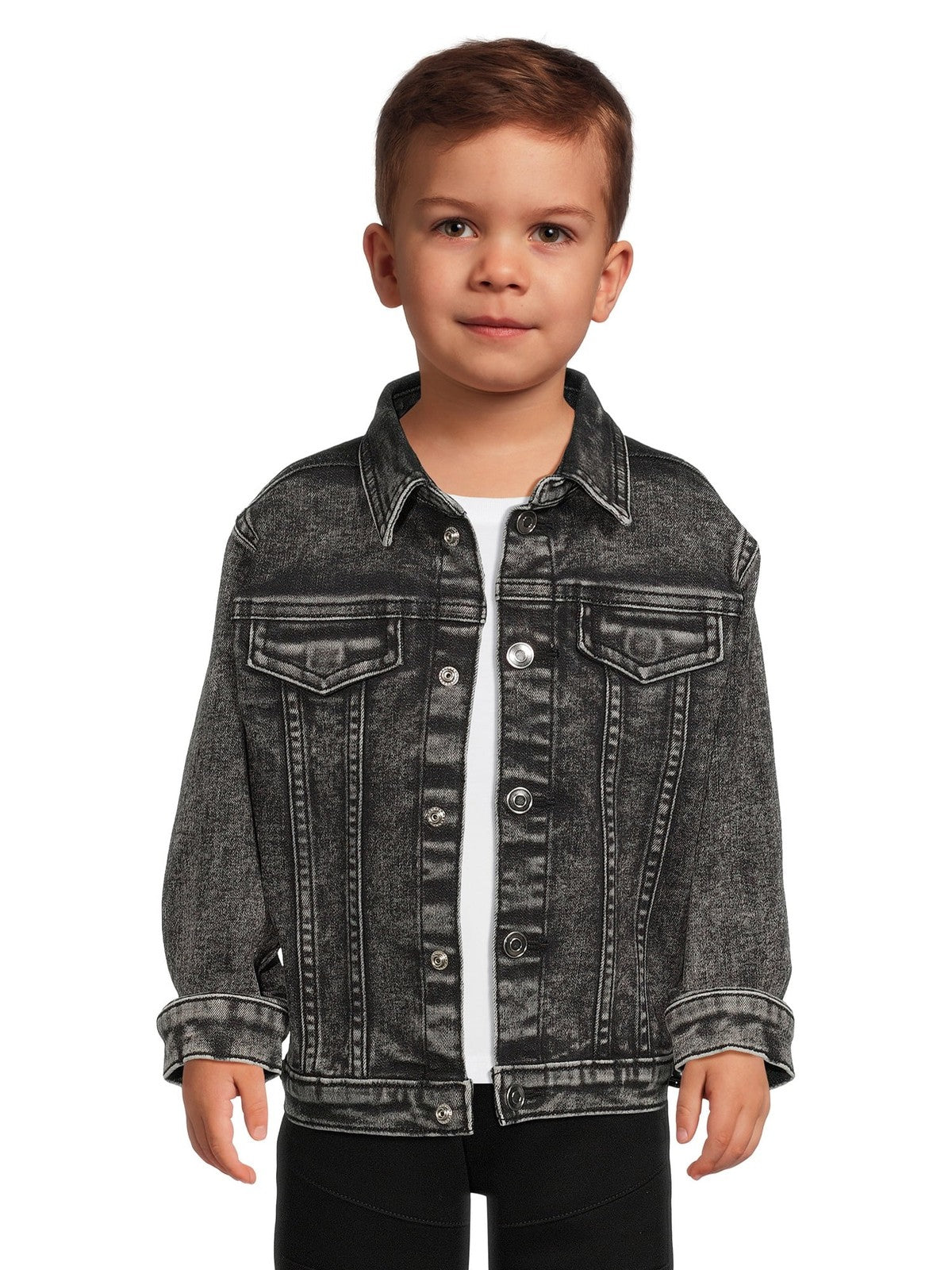 Wonder Nation Toddler Denim Jacket (Grey Denium, 2T)