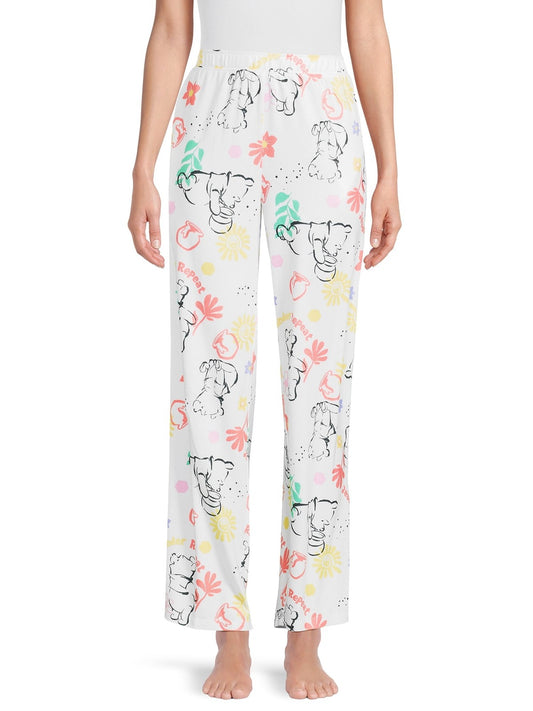Winnie the Pooh Womens Print Sleep Pants, 3x