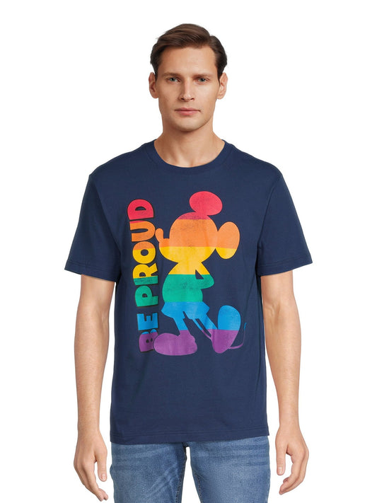 Disney Mickey Mouse Men's Pride Graphic Tee - Large