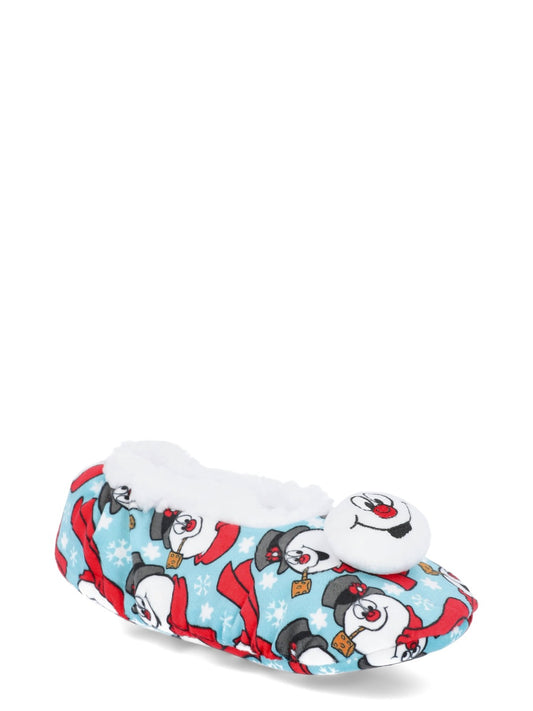 Frosty the Snowman Women's Fuzzy Babba 3D Slipper Socks, 1-Pack, Size 7-9.5