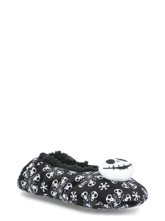 The Nightmare Before Christmas Women's Fuzzy Babba 3D Slipper Socks, 7-9.5