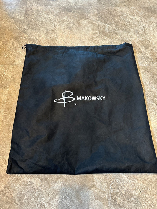 B. Makosky Handbag Storage Cover Dust Bag Black Logo Approx Size 20.5x21.5