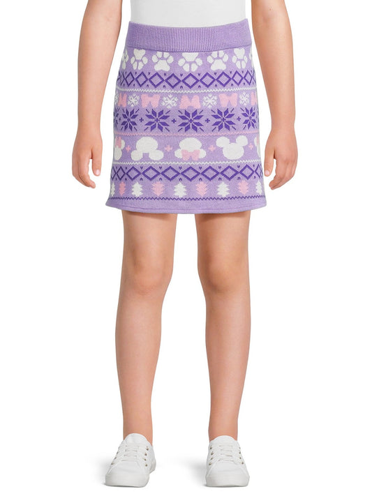 Disney Girls Mickey Mouse Purple Skirt, X-Large