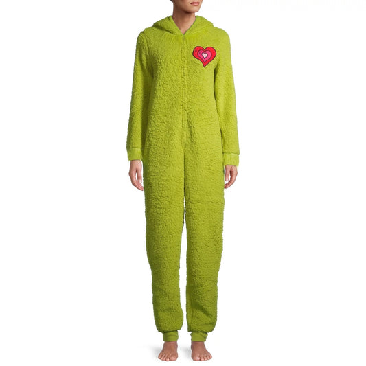 Dr. Seuss the Grinch Matching Family Christmas Pajamas Union Suit - Women, Small