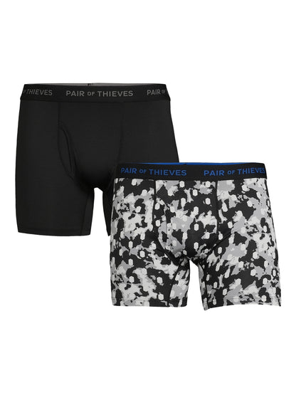 Pair of Thieves Men's SuperFit Boxer Briefs, 2-Pack, XS-3XL