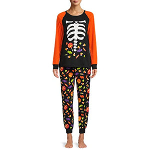 Way To Celebrate Matching Family Holiday Halloween Pajamas 2-Piece Set