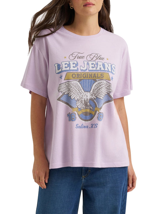 Lee Women's Logo Tee, Lavender, X-Large