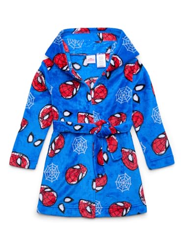 Spiderman Hooded Plush Plush Sleep Robe, Small