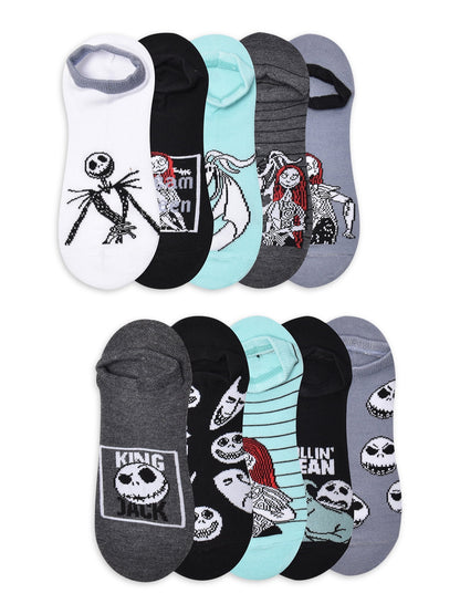 Spongebob Squarepants Women's No Show Socks 10-Pack, Sizes 4-10