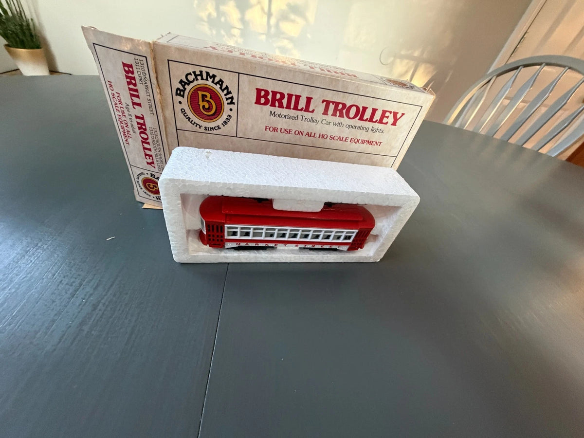 Vintage Bachmann HO Scale “ Market Street” Brill Trolley New