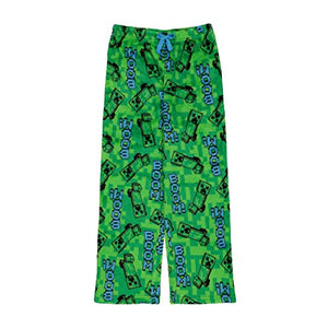 Boys Minecraft Sleep Pant Pajamas TNT Boom Creeper Life