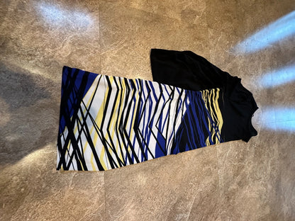 Style and Co Womens Petite Abstract Knit Tunic Top 3/4 Sleve - Petite Small