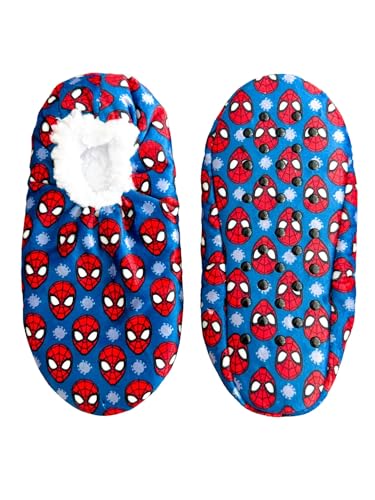 Disney Spider-Man Fuzzy Babba Men's Slipper Socks, Sizes M/L (7.5-9.5)