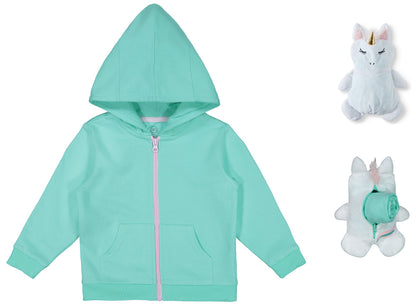 Wonder Nation Unisex Hoodie + Animal backpack - Owl, Shark, Mouse, Dogs, Unicorn