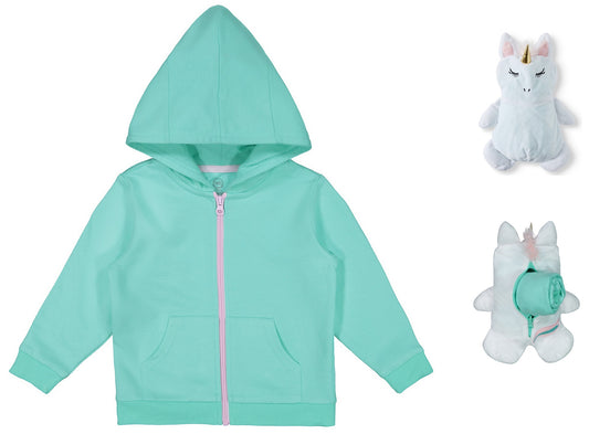 Wonder Nation Unisex Hoodie + Animal backpack - Owl, Shark, Mouse, Dogs, Unicorn