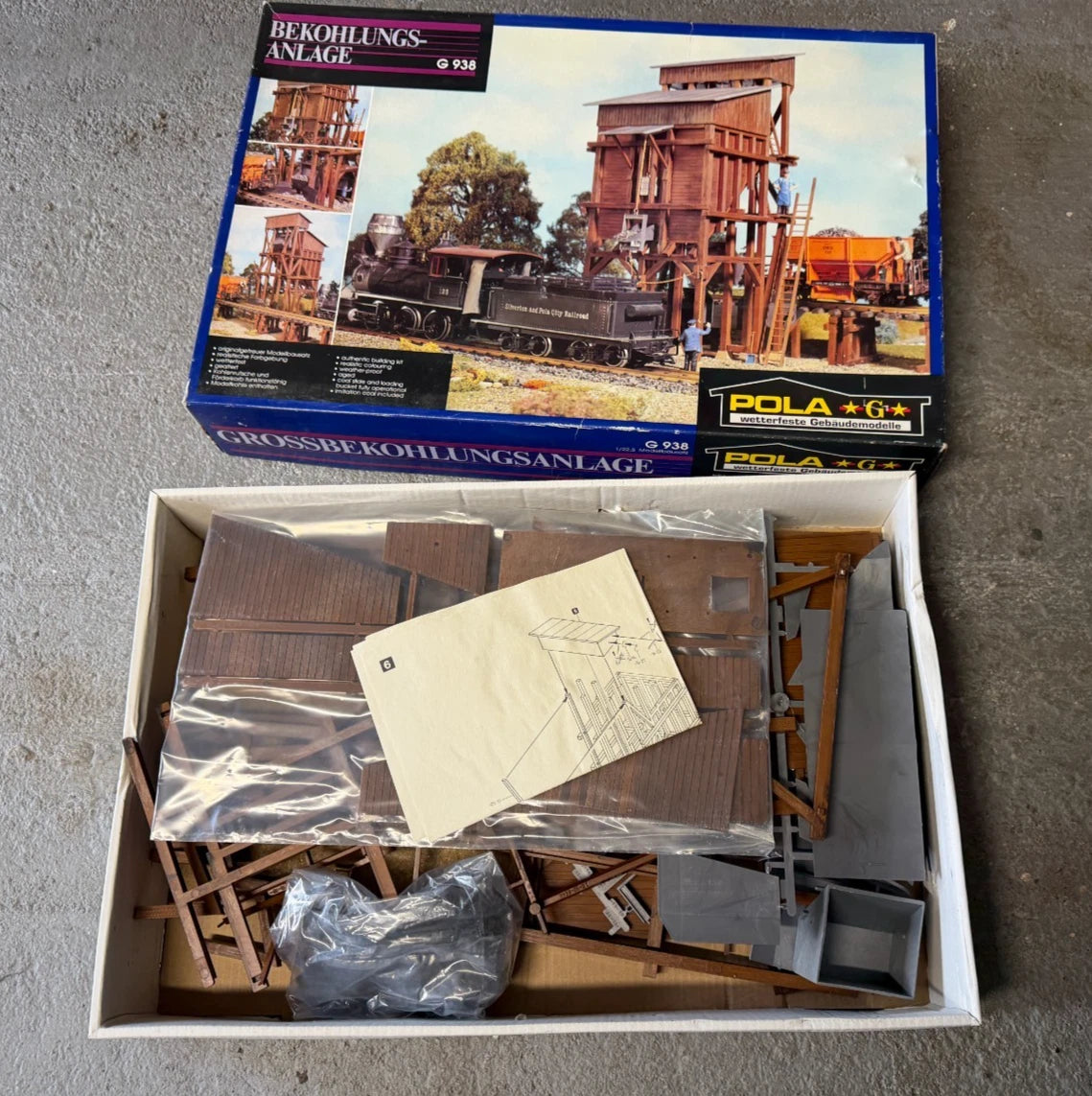 POLA G 938 Grossbekohlungsanlage Large Coaling Station Kit G Scale NEW