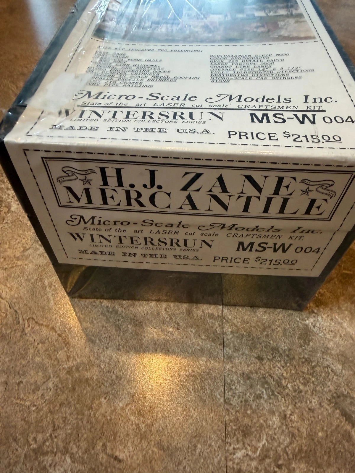 Micro-Scale Models H.J. Zane Mercantile (MS-W004) - Complete 3-Box Set, SEALED