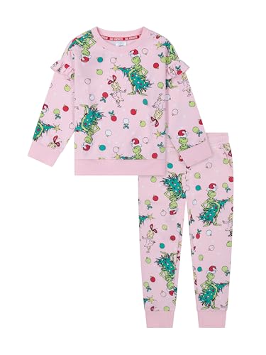 Dr. Seuss The Grinch Toddler Printed Sweatshirt and Jogger Set, Grinch & Cindy Lou, Sizes 2T-5T