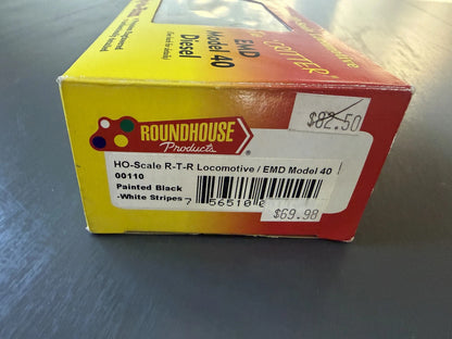 HO Roundhouse EMD Model 40 Diesel Locomotive R-T-R Black The Critter BNIB