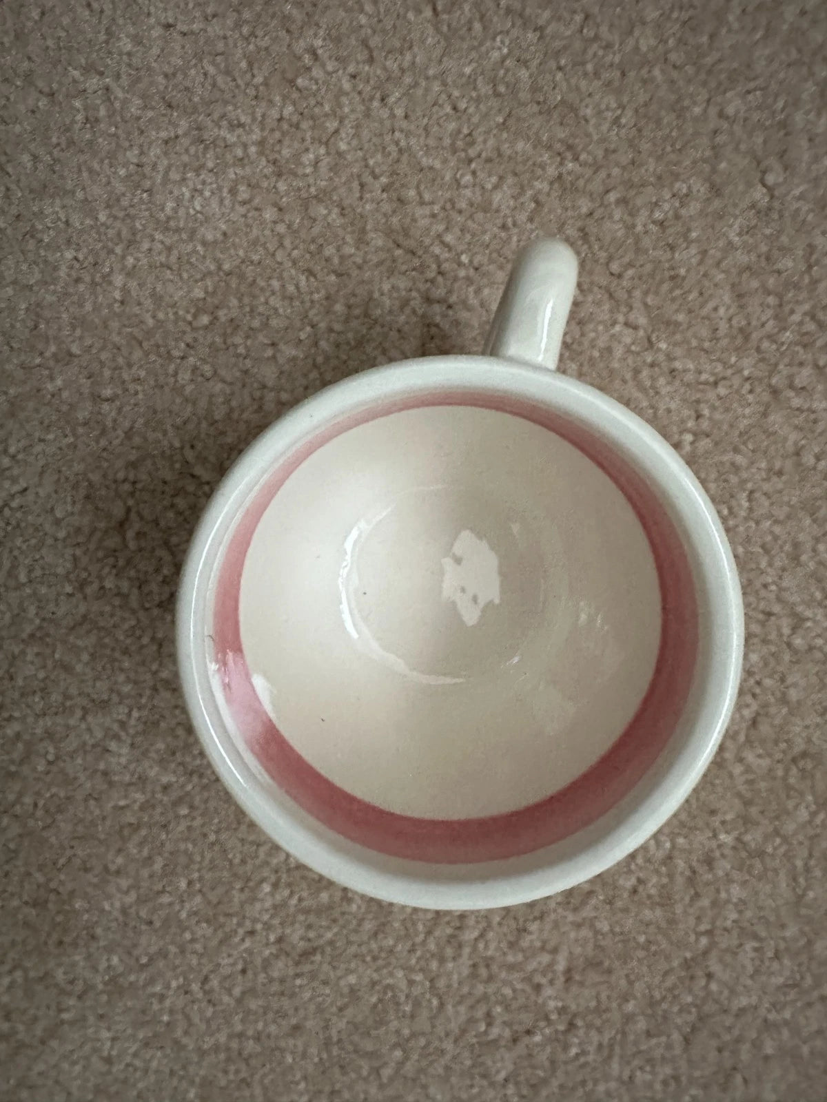 Stangl Kiddieware Little Bo Peep Pink Baby Cup Mug Hand Painted
