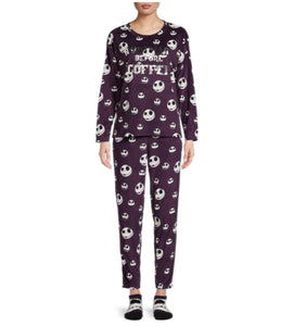 Women's and Women's Plus Size Nightmare Before Christmas Pajama Set, 3-Piece Set