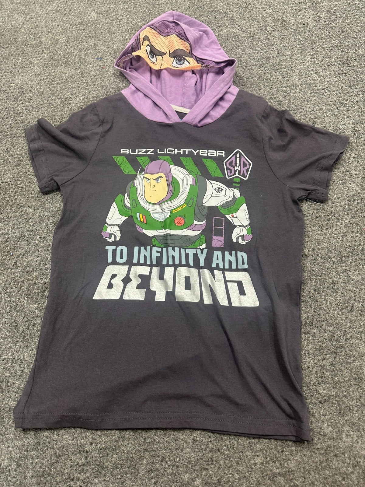 Toy Story Boys Buzz Lightyear Festive Hooded T-Shirt, Size 10