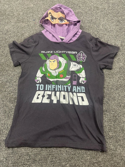 Toy Story Boys Buzz Lightyear Festive Hooded T-Shirt, Size 10
