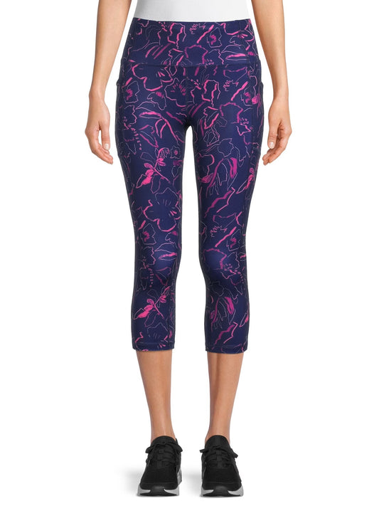 Avia Women's Performance Capri Leggings - Swirl, Large