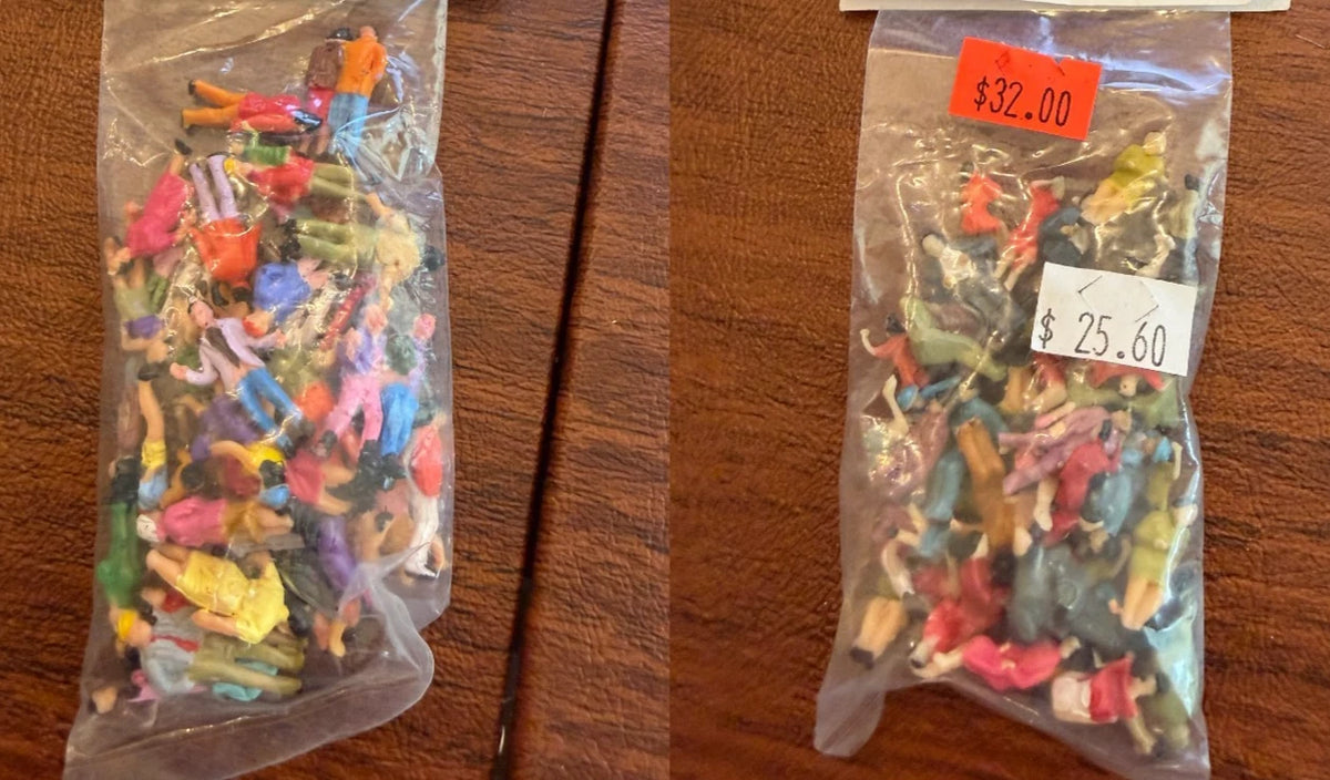 JMD Plastics HO Scale - (50) Standing People and (50) Seated People 100 PC BNIB