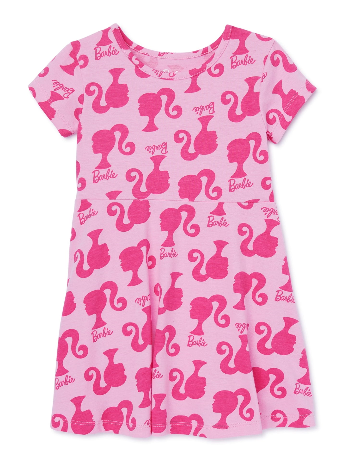 Barbie Toddler Girl Print Skater Dress, 3T