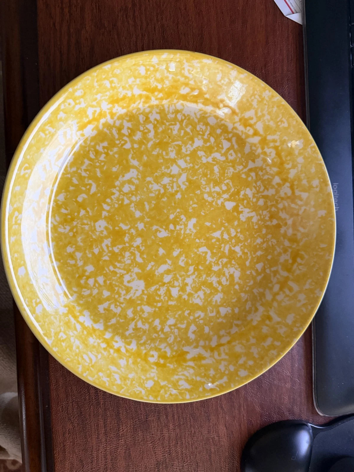 Stangl Caughley Yellow Spongewear 10.5" Pie Plate