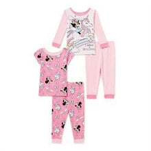 Load image into Gallery viewer, Disney Unisex Toddler Character Pajama Set, 4-Piece Set
