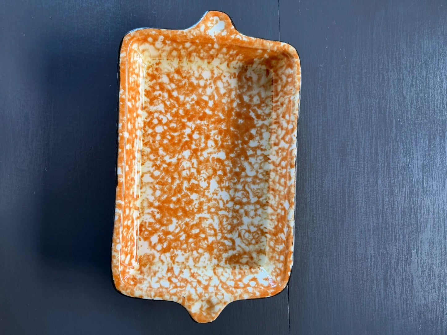 11x7.75 Oblong Stangl Orange Spongewear Baking Dish Town & Country