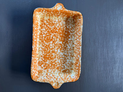 11x7.75 Oblong Stangl Orange Spongewear Baking Dish Town & Country
