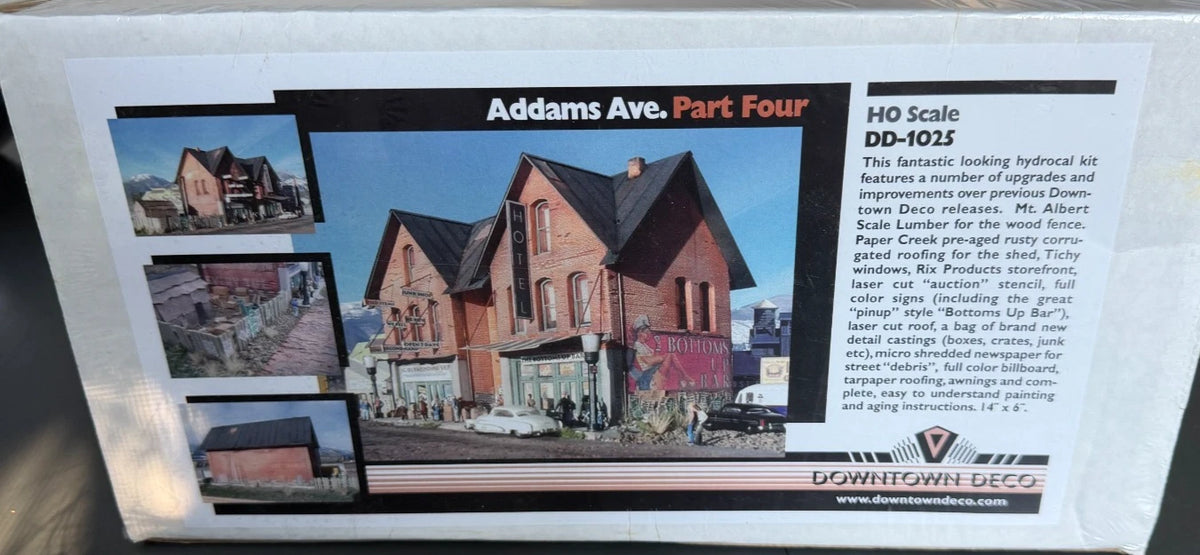 Downtown Deco Addams Ave. Part Four HO Scale Kit DD-1025 BNIB Sealed