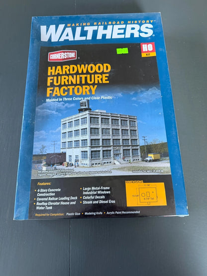 Walthers Cornerstone HO Scale 933-3044 Hardwood Furniture Factory BNIB SEALED