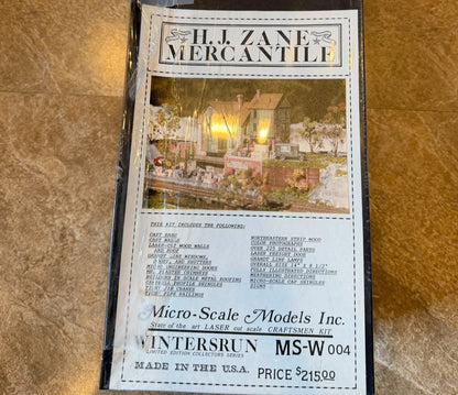 Micro-Scale Models H.J. Zane Mercantile (MS-W004) - Complete 3-Box Set, SEALED