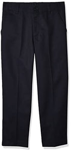 Boys Flat Front Pants - Black or Blue